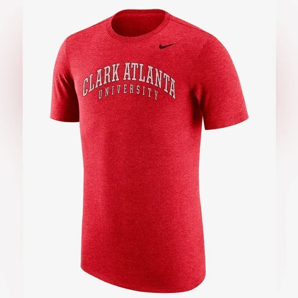 Nike Clark Atlanta University Y2K Red Short Sleeve Crew Neck Soft T-Shirt